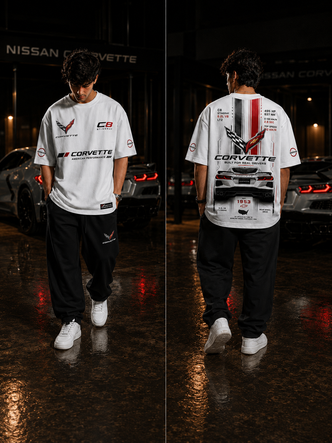 Corvette C8 Stingray American Performance Oversized T-Shirt