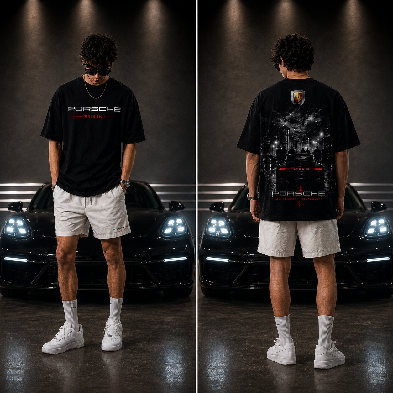 Porsche Night Drive Oversized T-Shirt