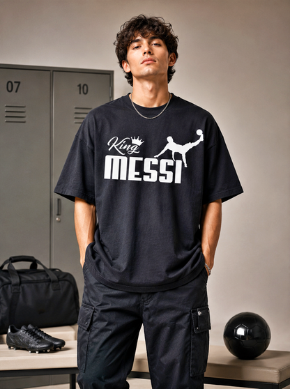 Men's Oversized Football Graphic T-Shirt | Champion Edition Streetwear
