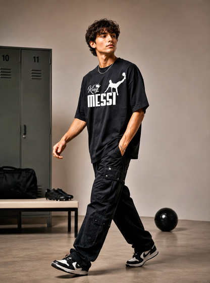 Men's Oversized Football Graphic T-Shirt | Champion Edition Streetwear