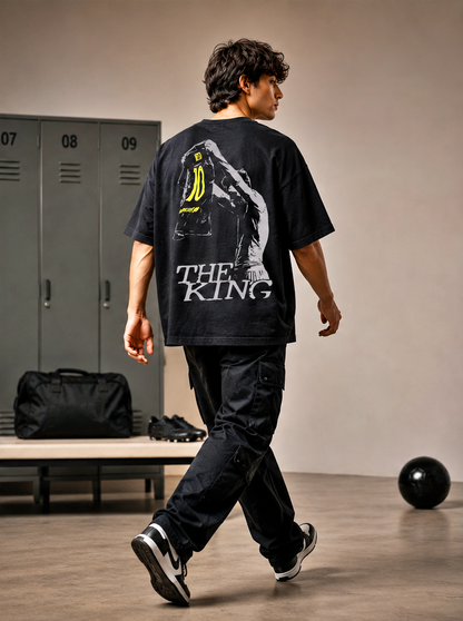 Men's Oversized Football Graphic T-Shirt | Champion Edition Streetwear