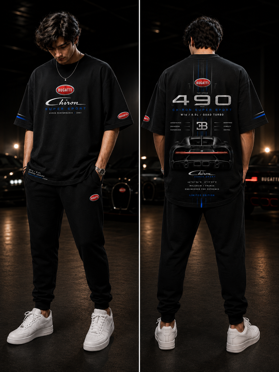 Bugatti Chiron Super Sport 490 Oversized T-Shirt
