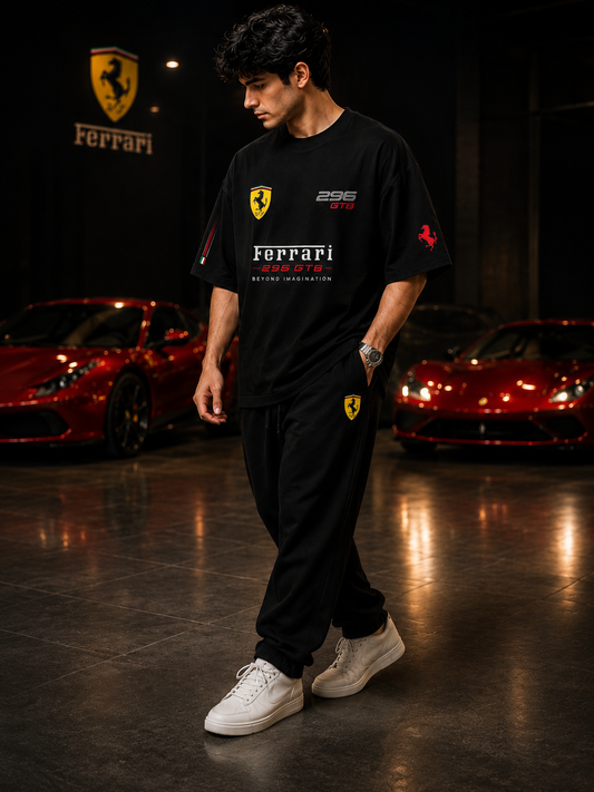Ferrari 296 GTB Performance Oversized T-Shirt