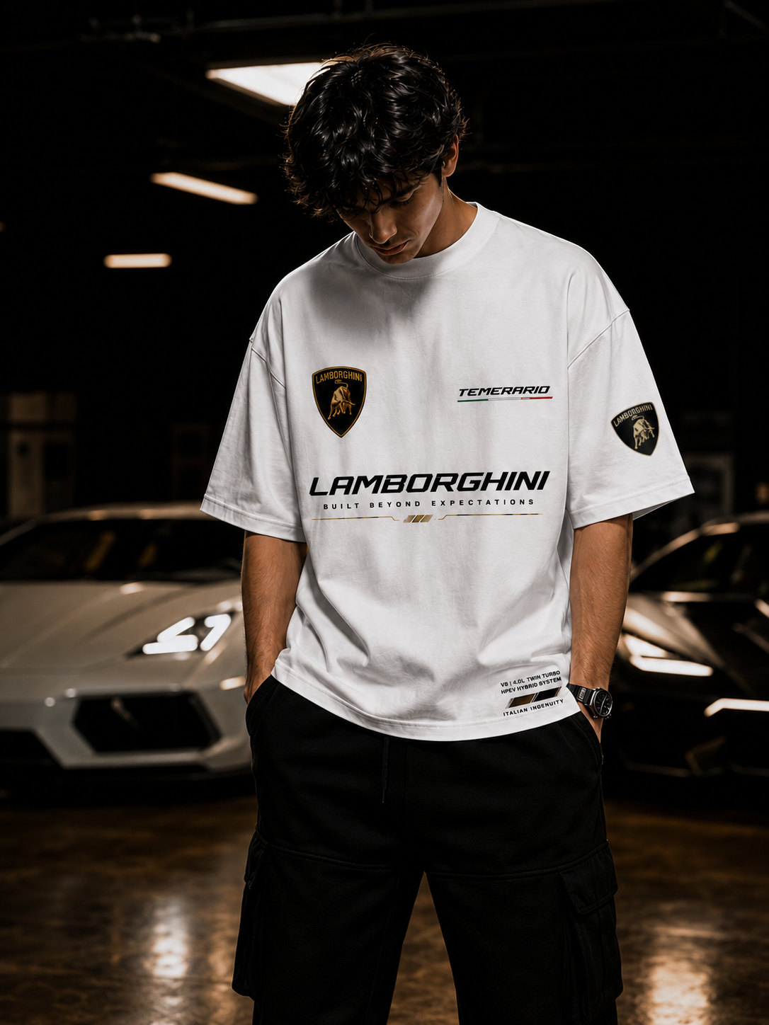 Lamborghini Temerario Hybrid Performance Oversized T-Shirt