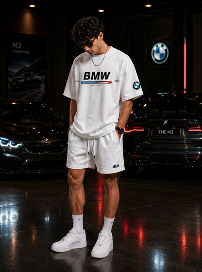 BMW M Performance Oversized T-Shirt- White Edition