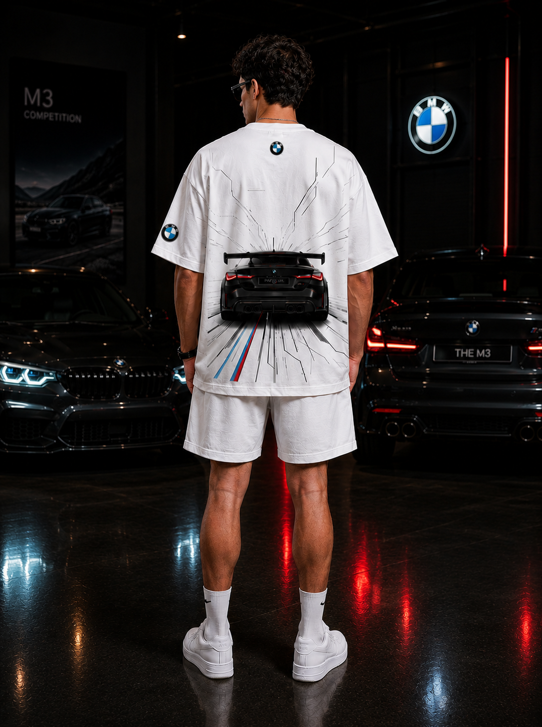 BMW M Performance Oversized T-Shirt- White Edition