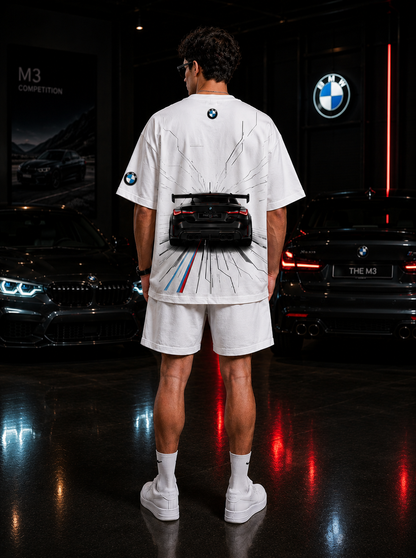 BMW M Performance Oversized T-Shirt- White Edition