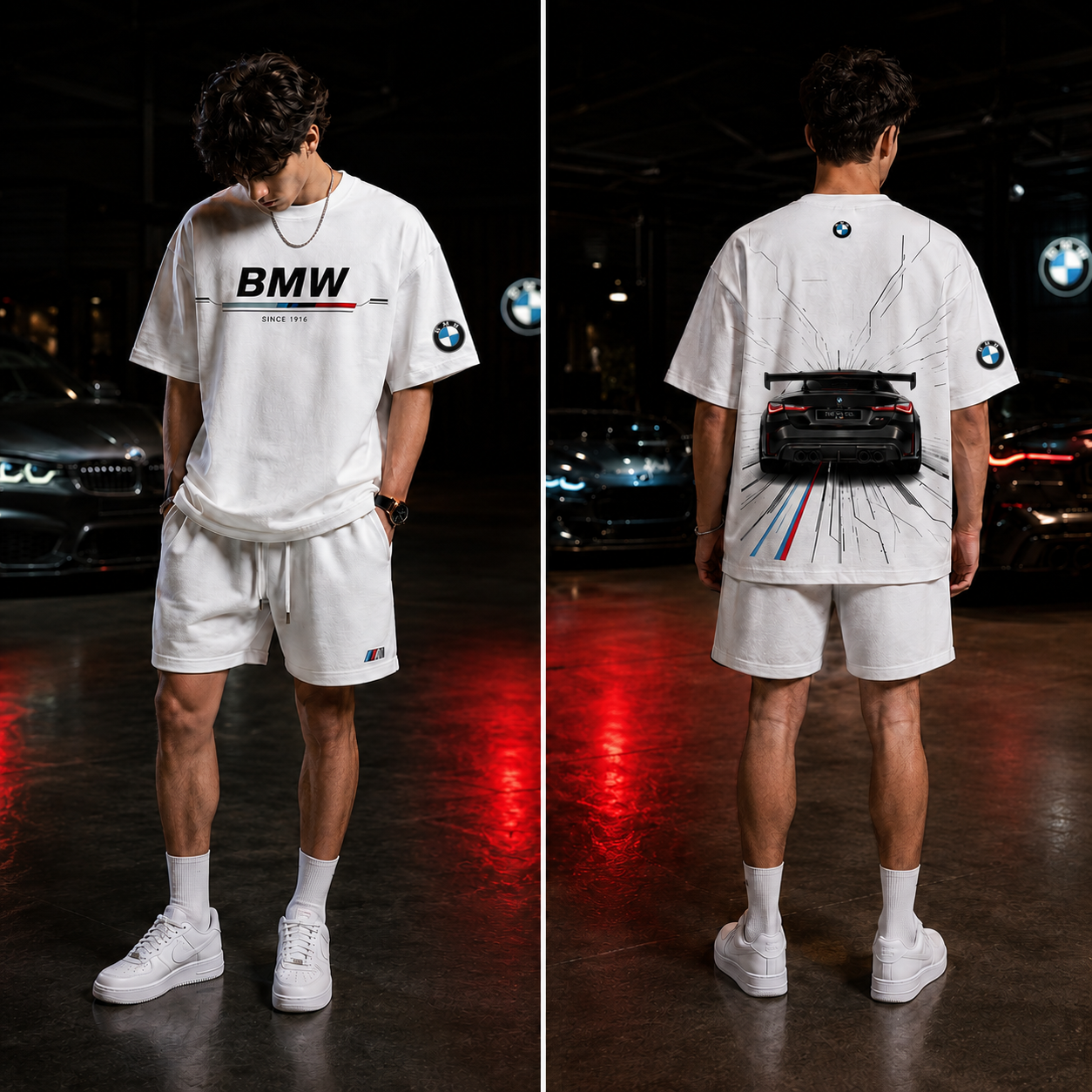 BMW M Performance Oversized T-Shirt- White Edition
