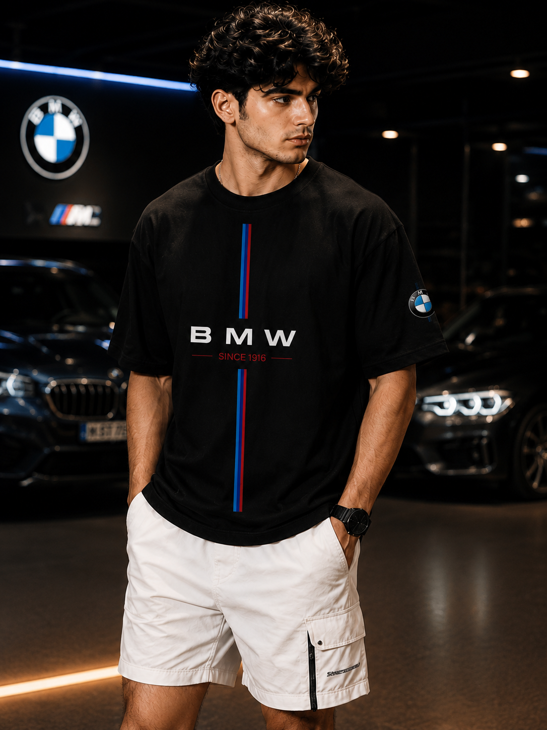 BMW M Performance Oversized T-Shirt- Black Edition