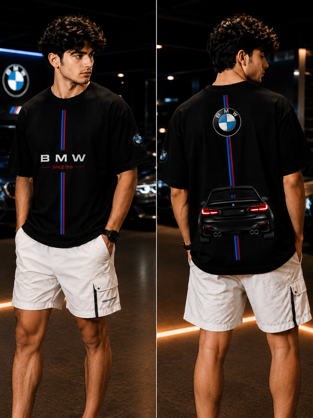 BMW M Performance Oversized T-Shirt- Black Edition
