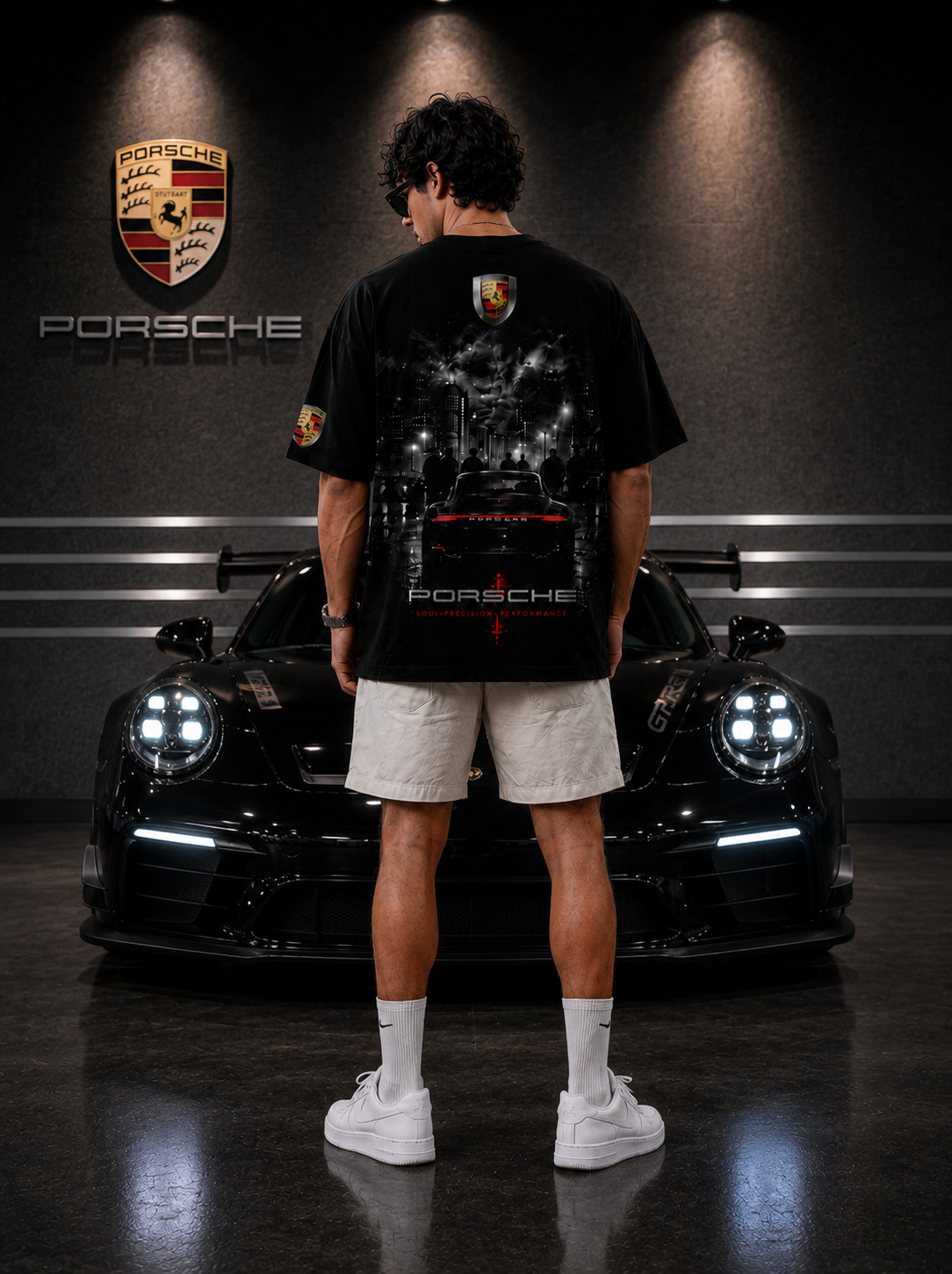 Porsche Night Drive Oversized T-Shirt