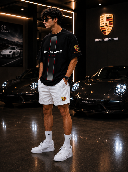 Porsche GT3 RS Oversized T-Shirt - Black Edition
