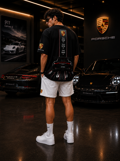 Porsche GT3 RS Oversized T-Shirt - Black Edition
