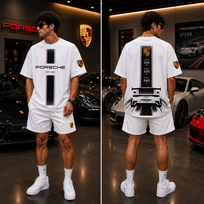 Porsche GT3 RS Oversized T-Shirt – White Edition