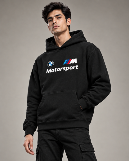 BMW Men's Black Motorsport Graphic Hoodie
