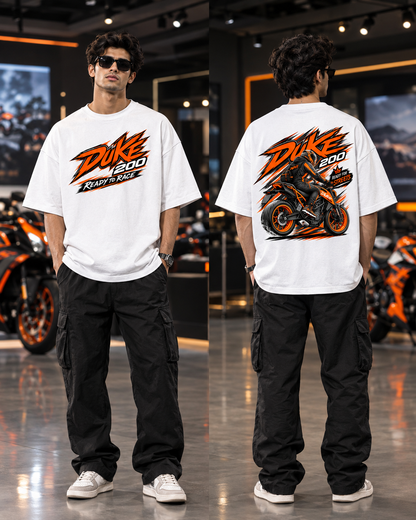 Duke 200 Graphic Black Oversized T-Shirt