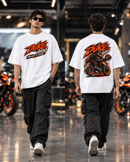 Duke 200 Graphic Black Oversized T-Shirt