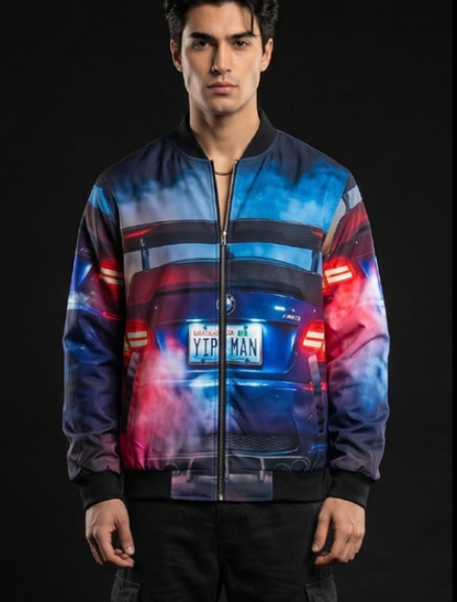 BMW Sports Car Graphic Men's Bomber Jacket